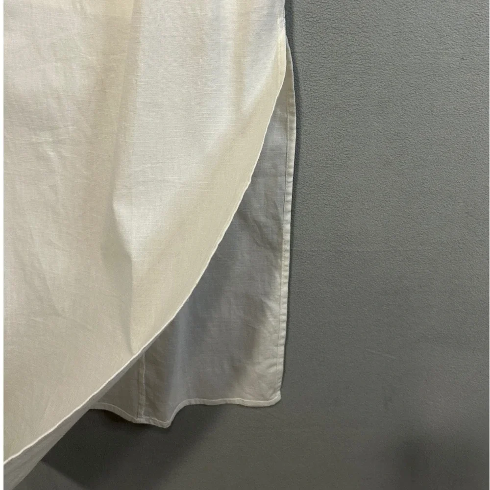 Mable‎ White Strapless Cutout Midi Dress Womens Size Large Party Cocktail